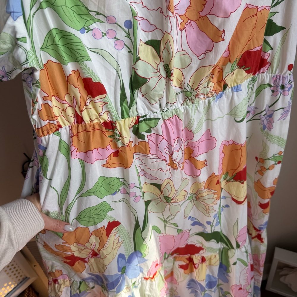 NWT Sugarlips Juliet Floral Garden Becca Tiered Maxi Dress Sz 1X - Picture 8 of 13